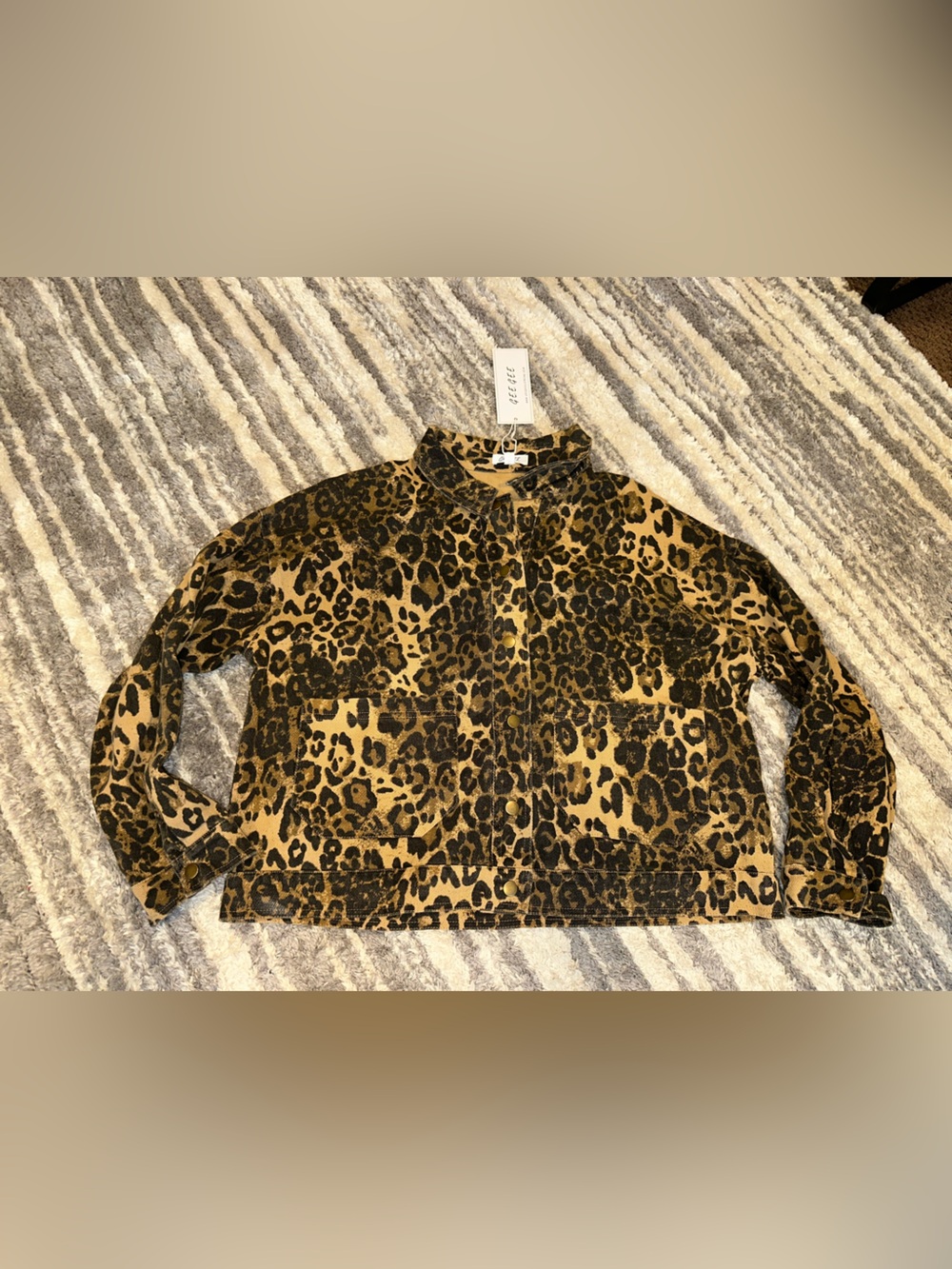 Leopard Jean jacket
